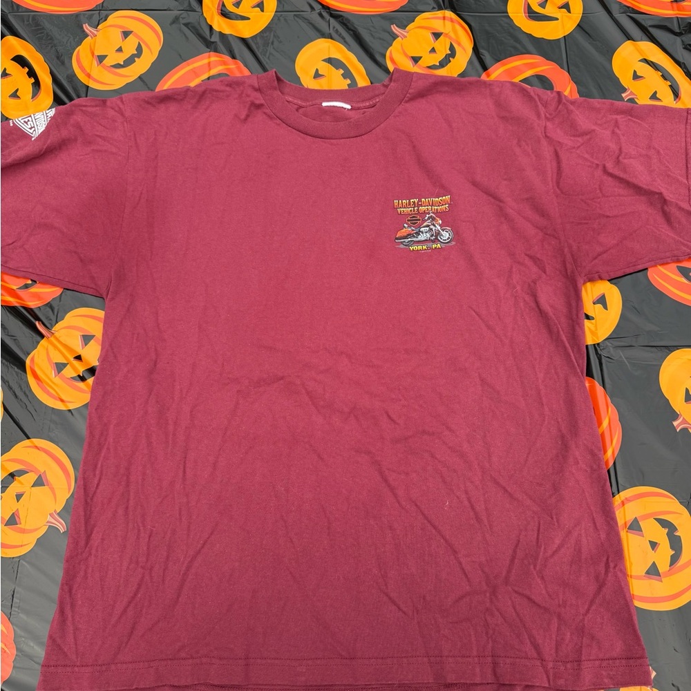Harley-Davidson Maroon Short Sleeve Tee